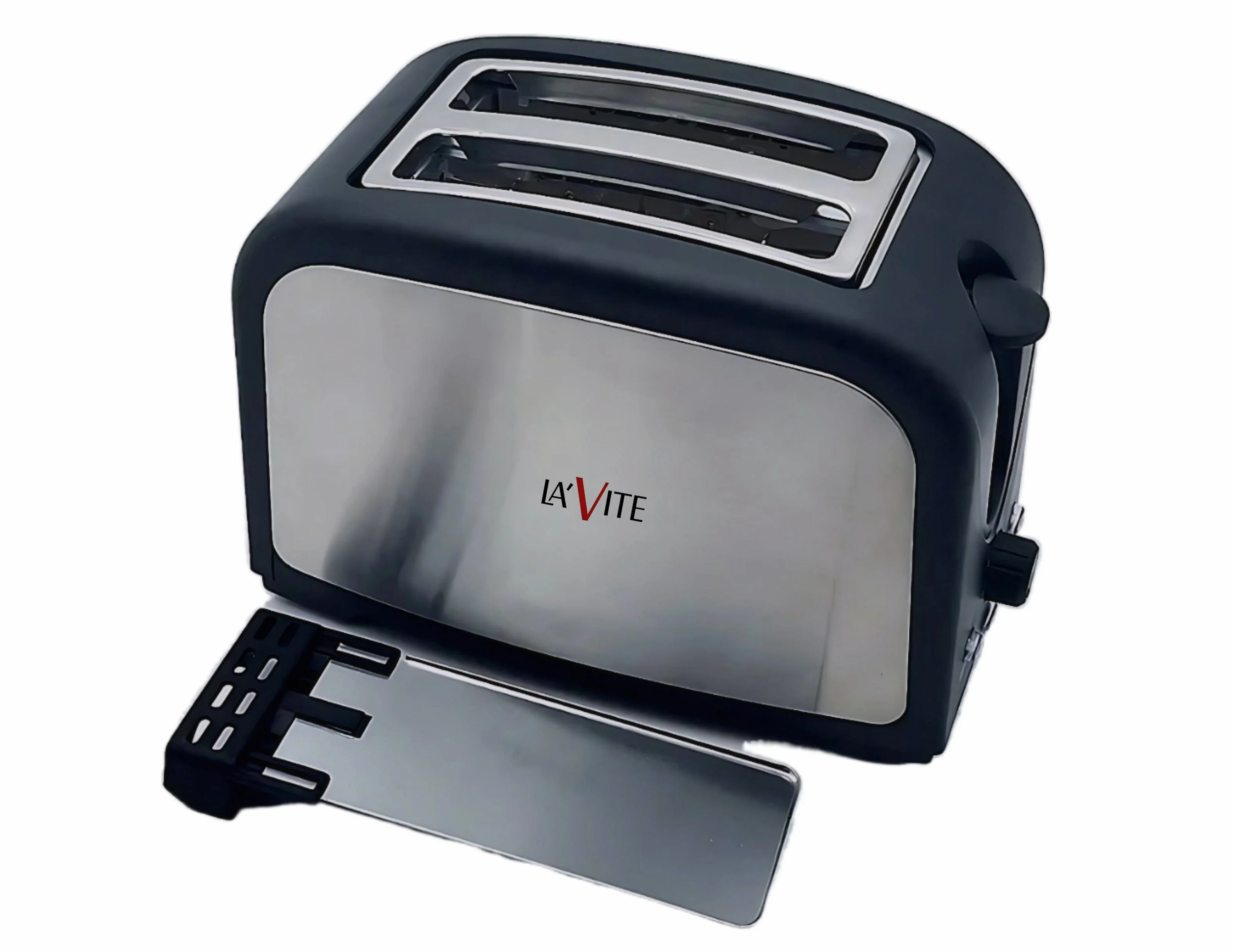 LA' FORTE POP UP Toaster - Stainless Steel - 7 Heat setting, Auto bread centering and removable tray - Image 10