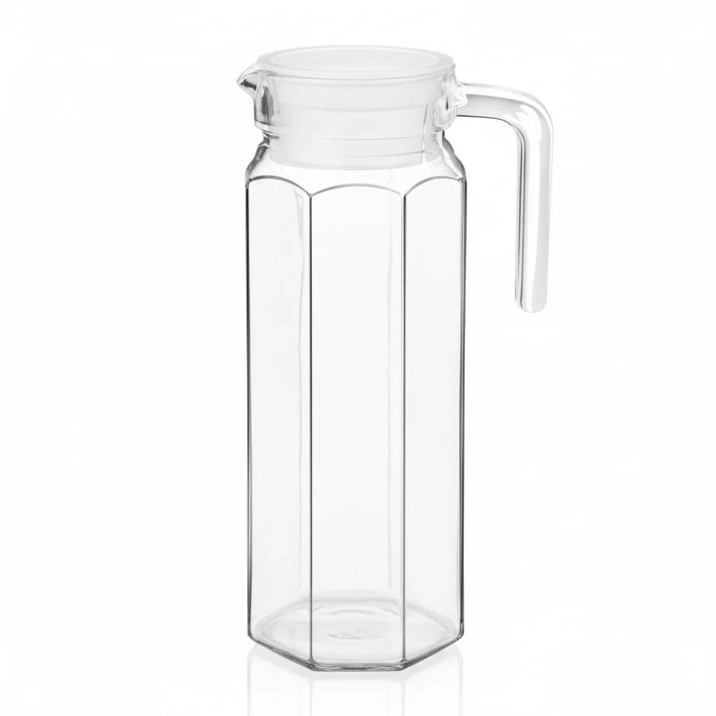 LA’ FORTE Premium Glass Water Jug with Lid | Lead-Free Borosilicate Glass Pitcher for Hot & Cold Beverages | Available in 3 Elegant Designs (1 L / 1.3 L) - Image 3