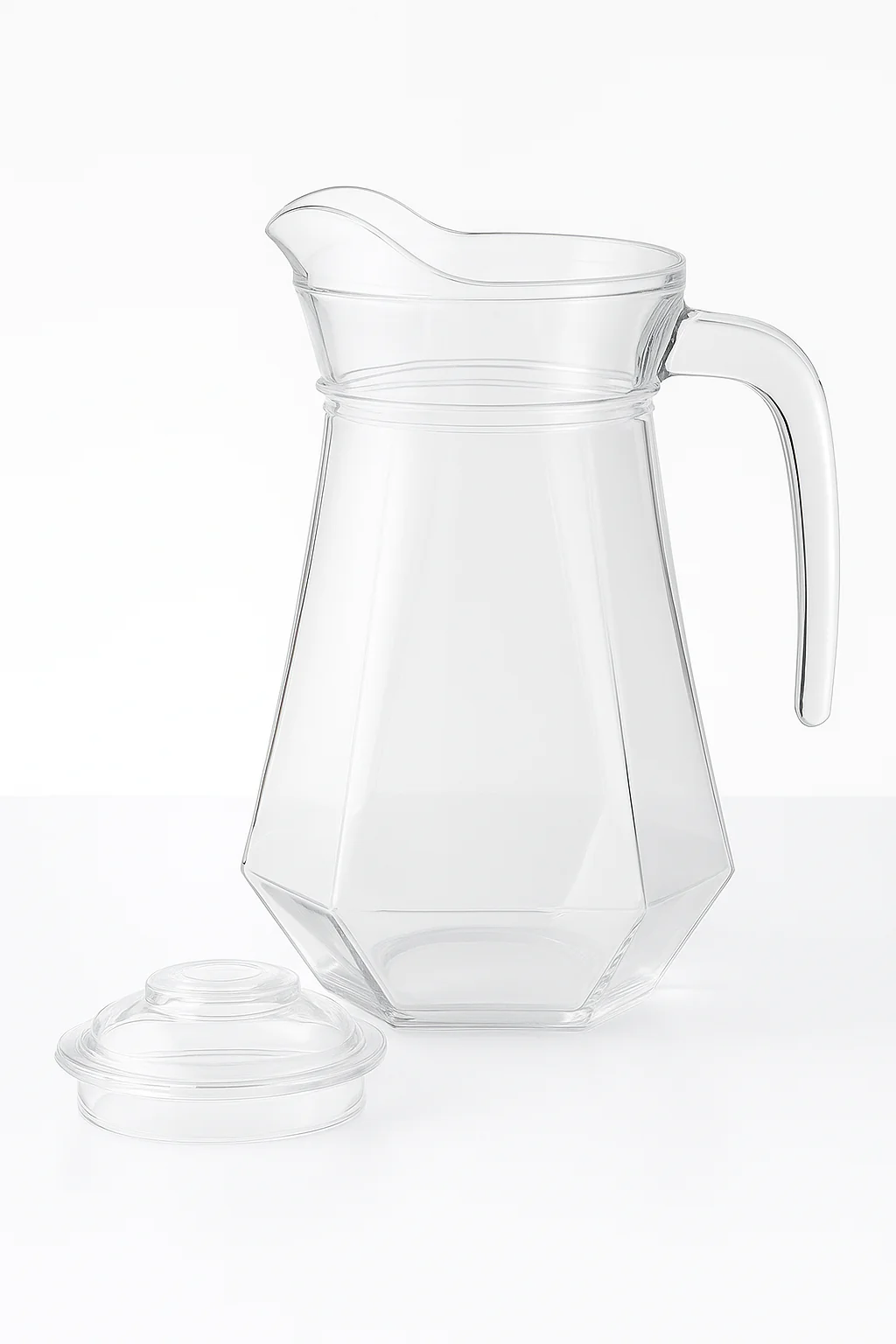 LA’ FORTE Premium Glass Water Jug with Lid | Lead-Free Borosilicate Glass Pitcher for Hot & Cold Beverages | Available in 3 Elegant Designs (1 L / 1.3 L) - Image 7