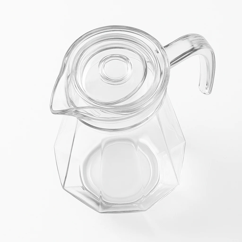 LA’ FORTE Premium Glass Water Jug with Lid | Lead-Free Borosilicate Glass Pitcher for Hot & Cold Beverages | Available in 3 Elegant Designs (1 L / 1.3 L) - Image 9