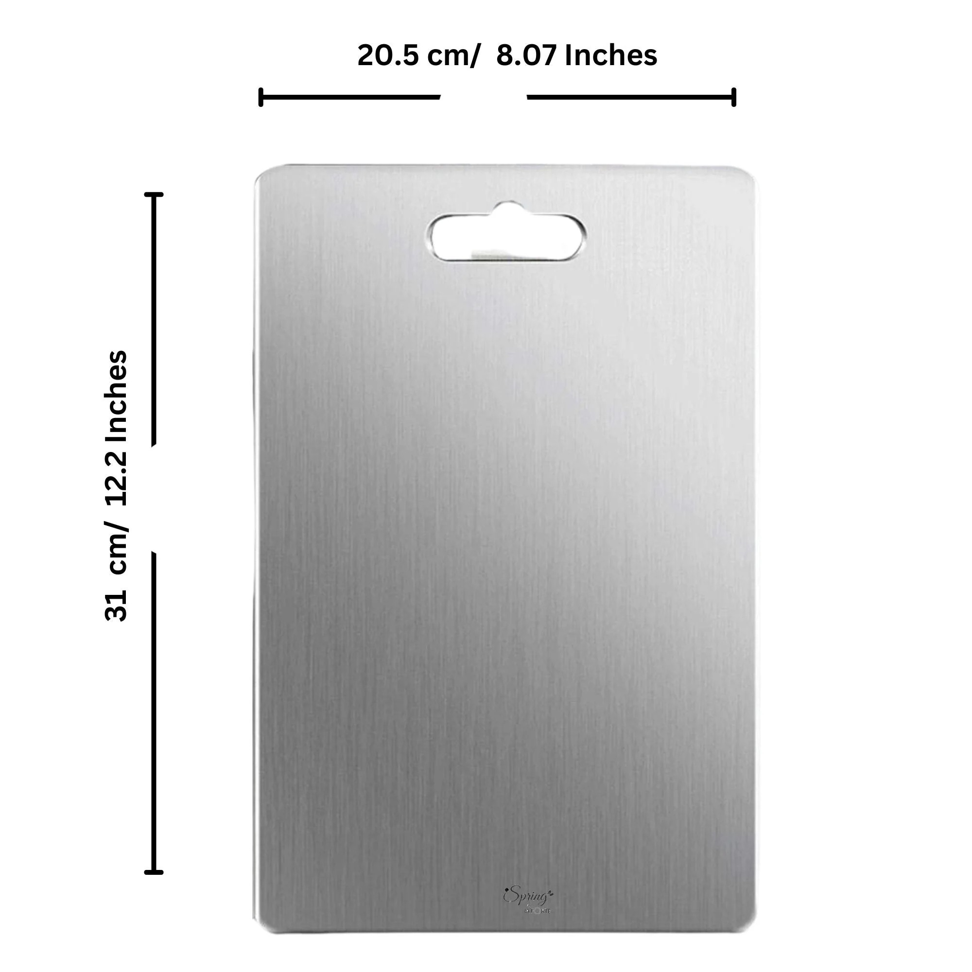 LA' FORTE Stainless Steel Chopping Board (31 cm x 20.5 cm) - Image 2