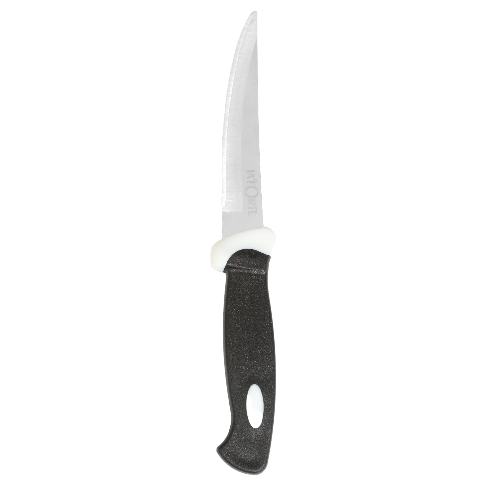 La Forte Stainless Steel Kitchen Knife Set with Soft Grip, 3-Pieces (Black) - Image 2