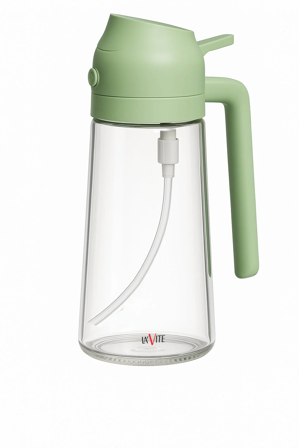 LA' VITE 2-in-1 Oil Dispenser Bottle – Glass Olive Oil Sprayer & Pourer with Flip-Top Lid - Image 3