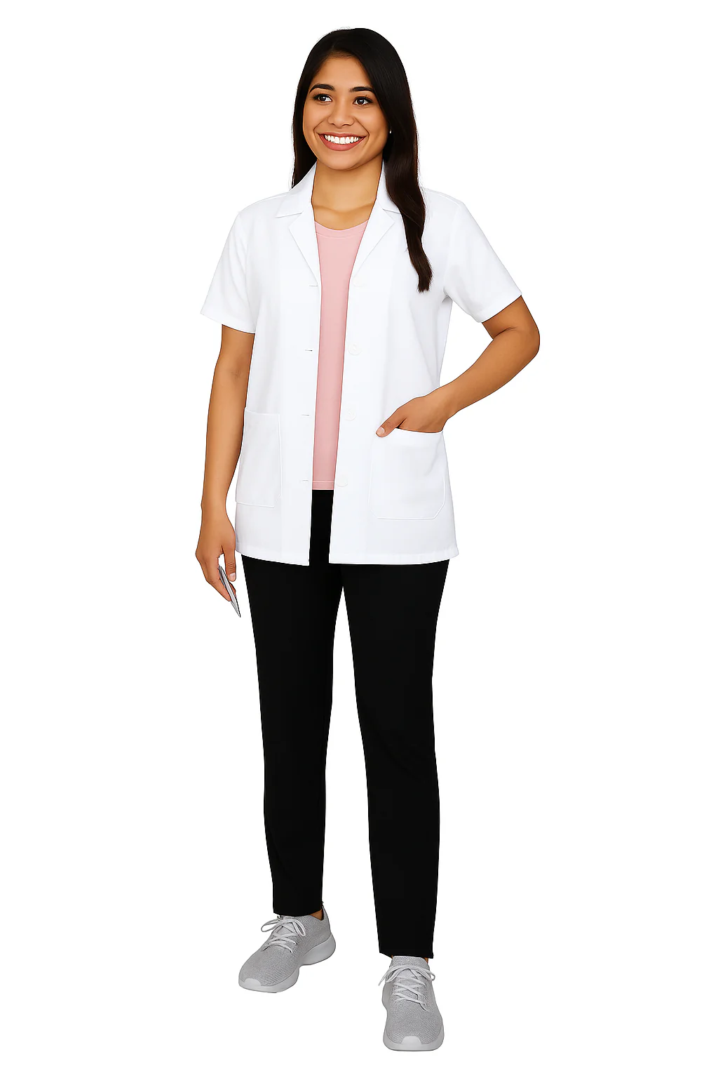 Lab Coat Female - White - Image 6