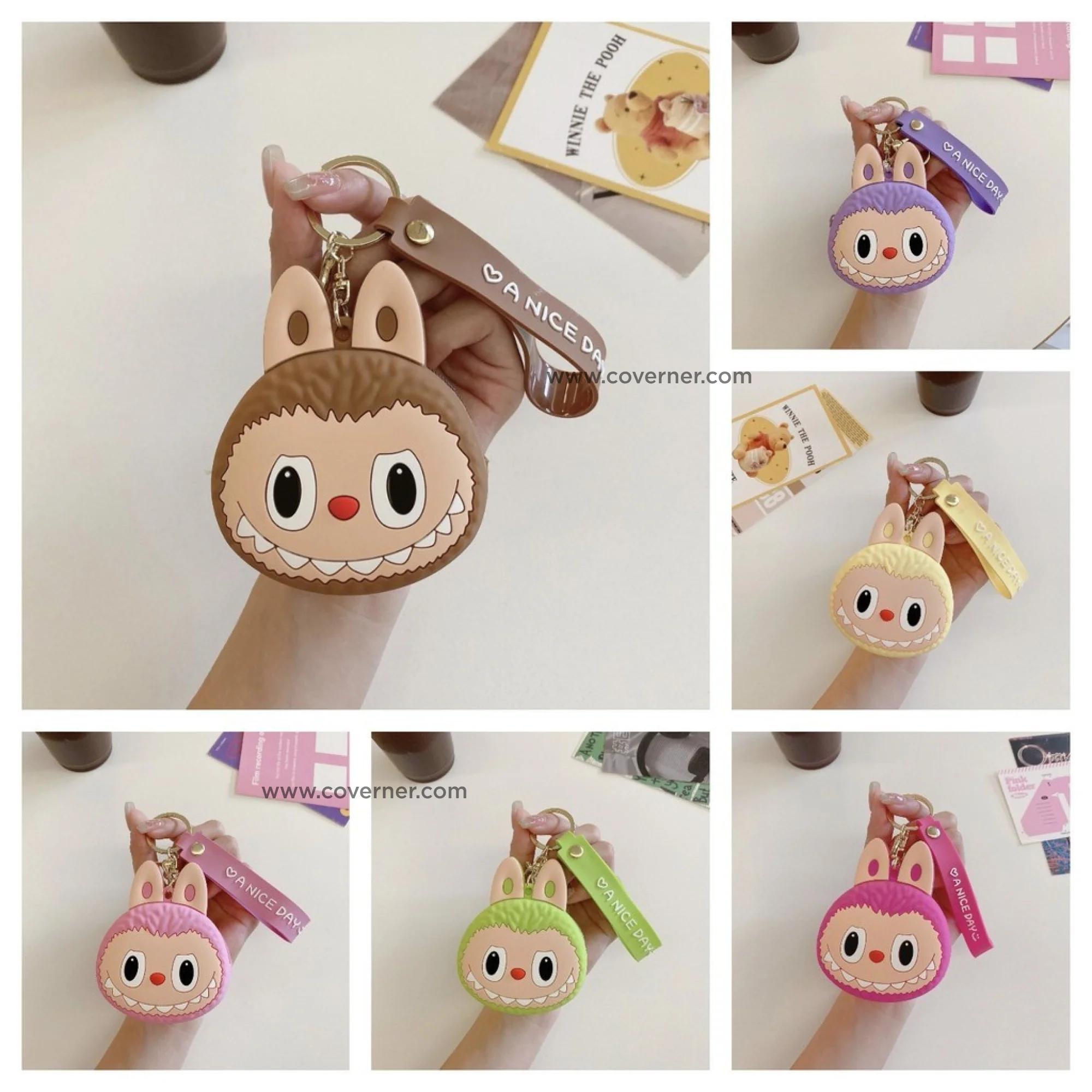 Labubu Silicone Purse Wallet & Cute Cartoon Mini Storage Bag - Strap Series BOOM