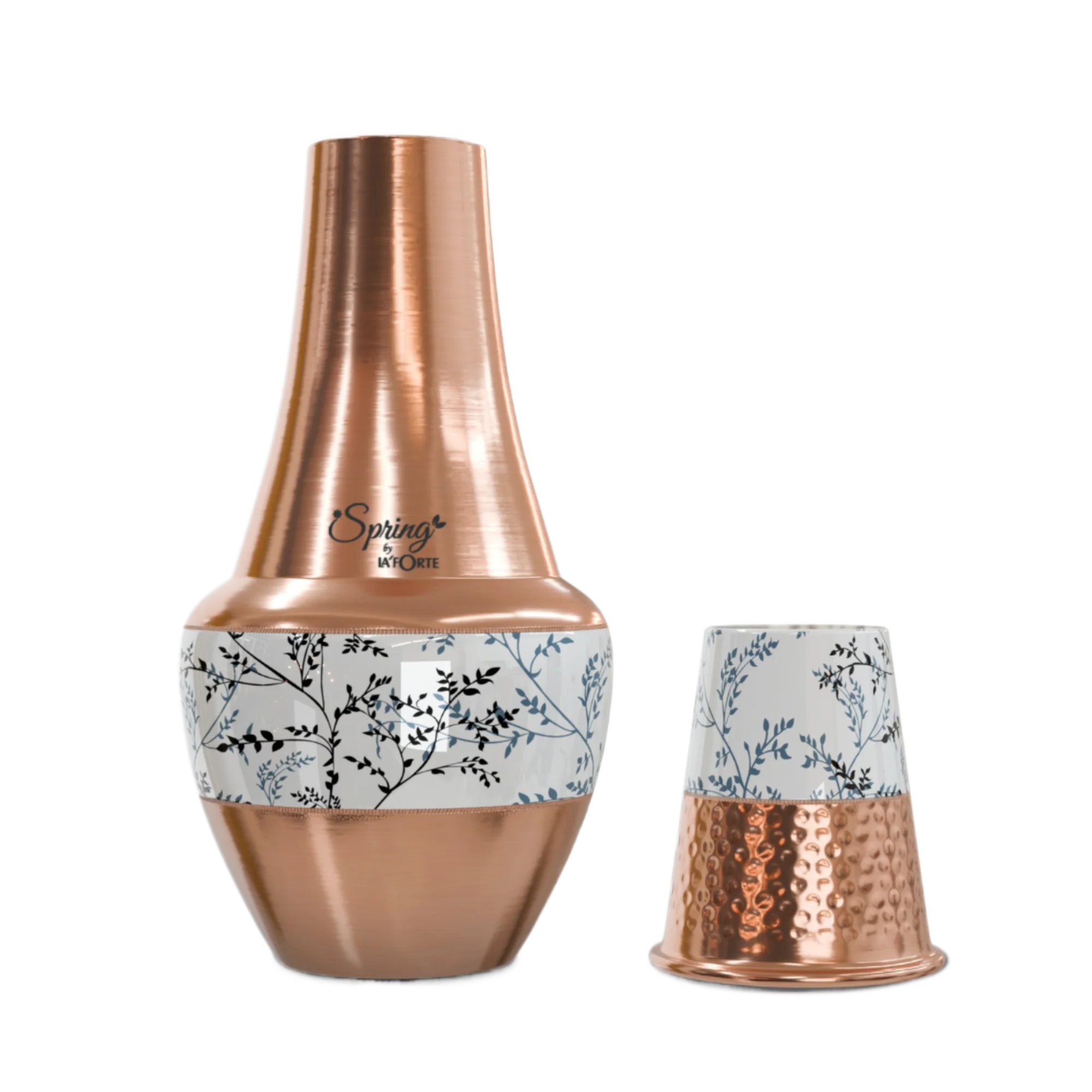 LA'FORTE Copper Bottle Venus Jar 1400 ml (Black Leaf) - Image 4