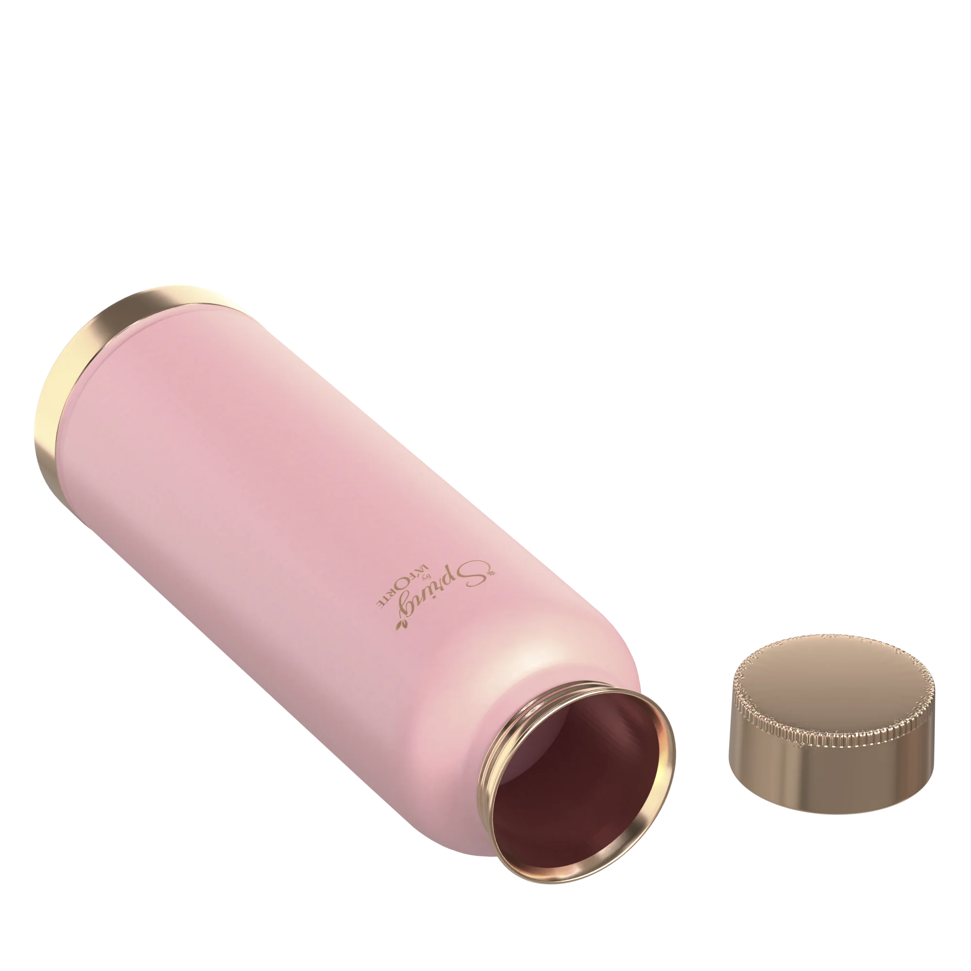LA'FORTE Copper Water Bottle, Pure, 1000 ml (Apricot) - Image 3