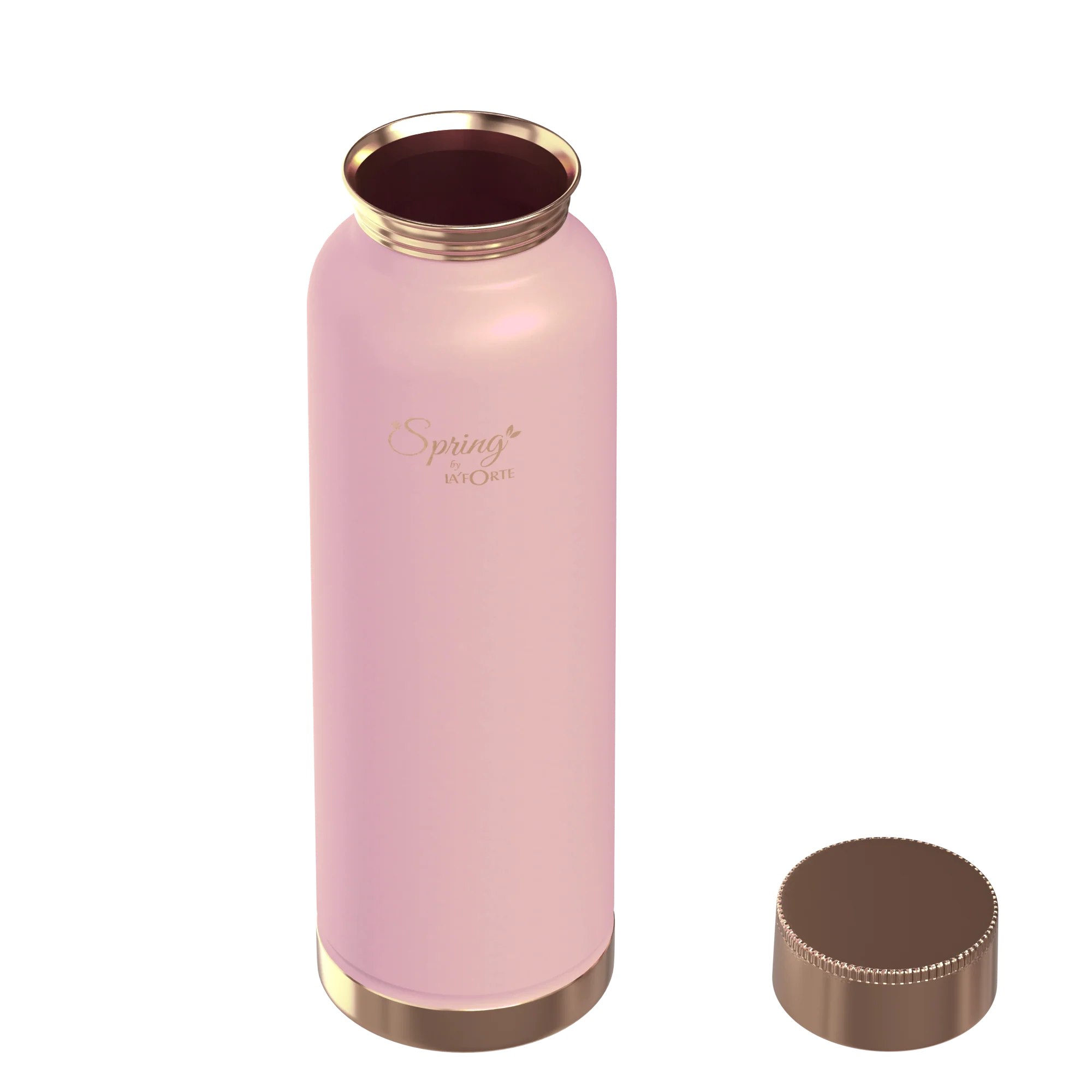 LA'FORTE Copper Water Bottle, Pure, 1000 ml (Apricot) - Image 4