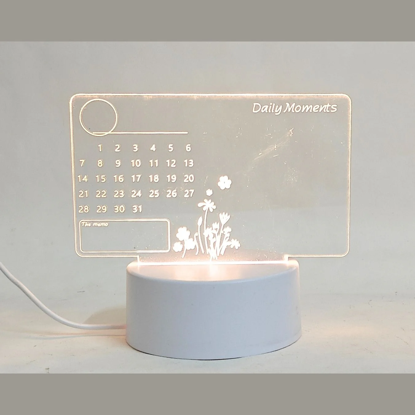 Lamp Calendar with Marker & Eraser - Image 3