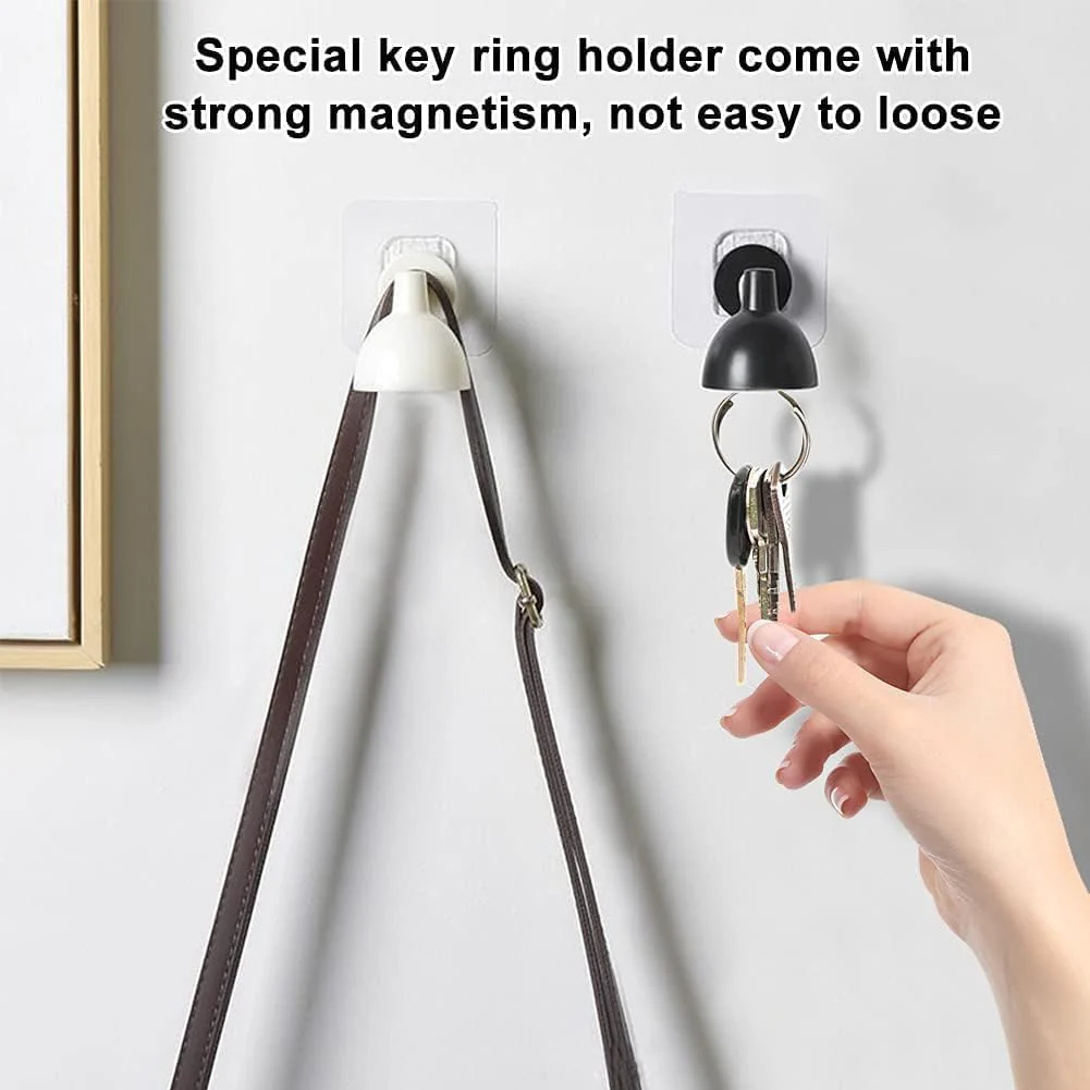 Lampu: Magnetic Magic Keychain Holder with Decorative Wall Lamp Shape, Wall Hook with strong Self-Adhesive, for Keys, Coats & Entryway Organization - Image 2