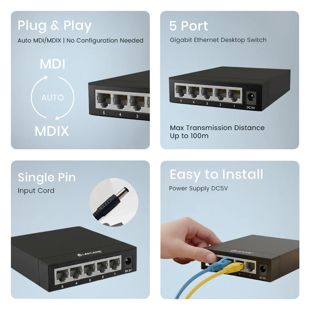 Laplink 5 Gigabit Ethernet Switch - Image 6