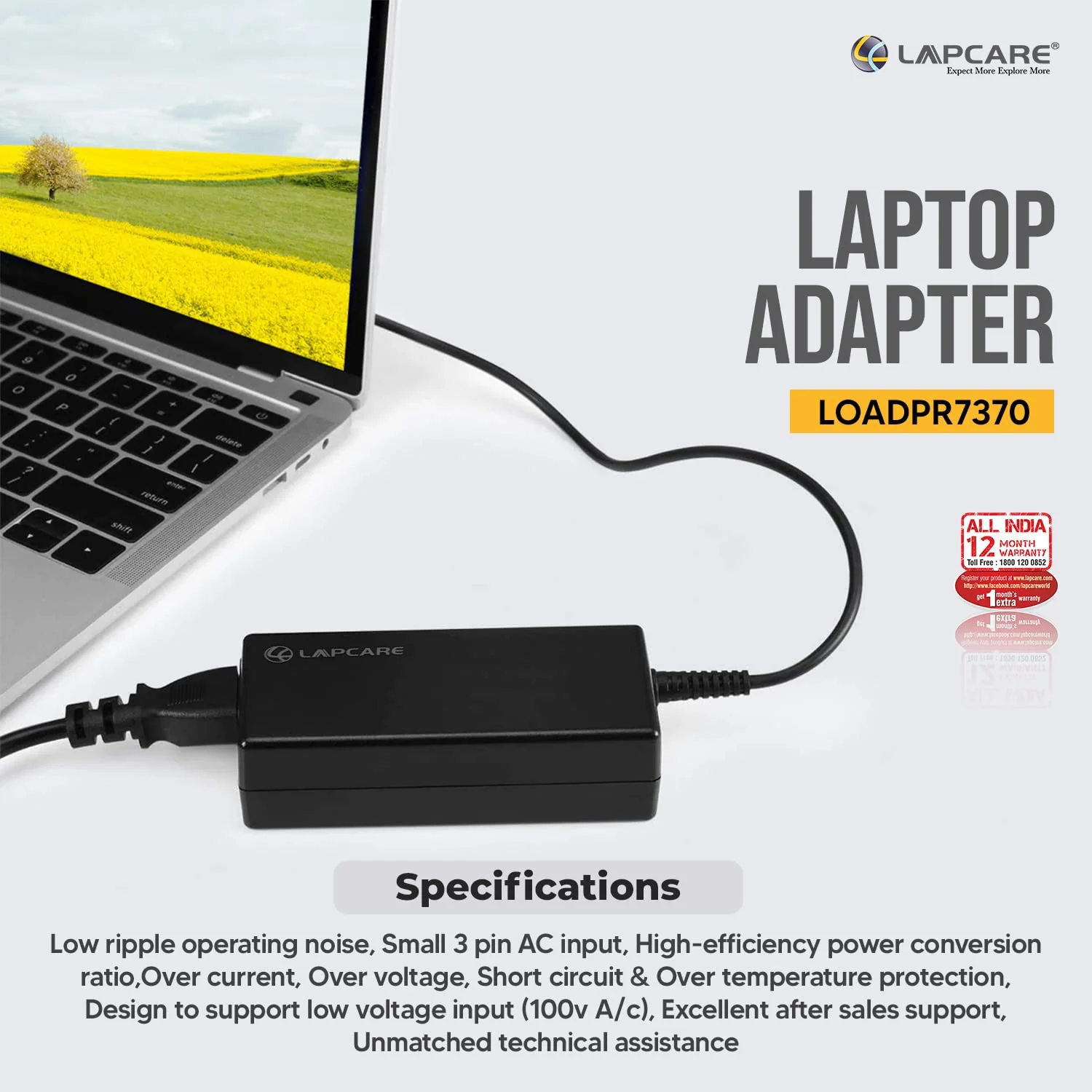 Laptop adaptor Compatible for Microsoft Surface Pro-3 60W 15V/4A - Image 4