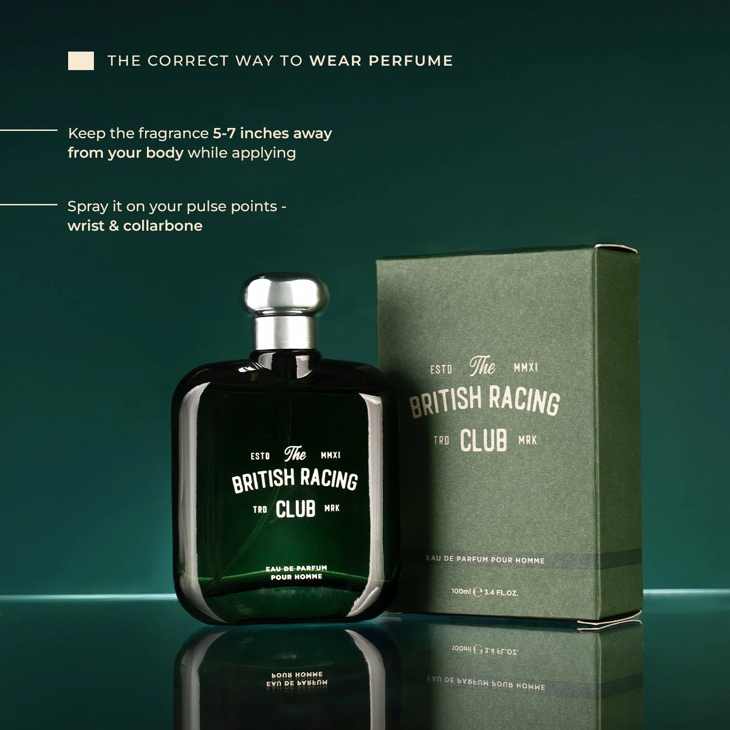 Laurelle London The British Racing Club Green Perfume For Men 100ml Pack Of 2 - Image 5