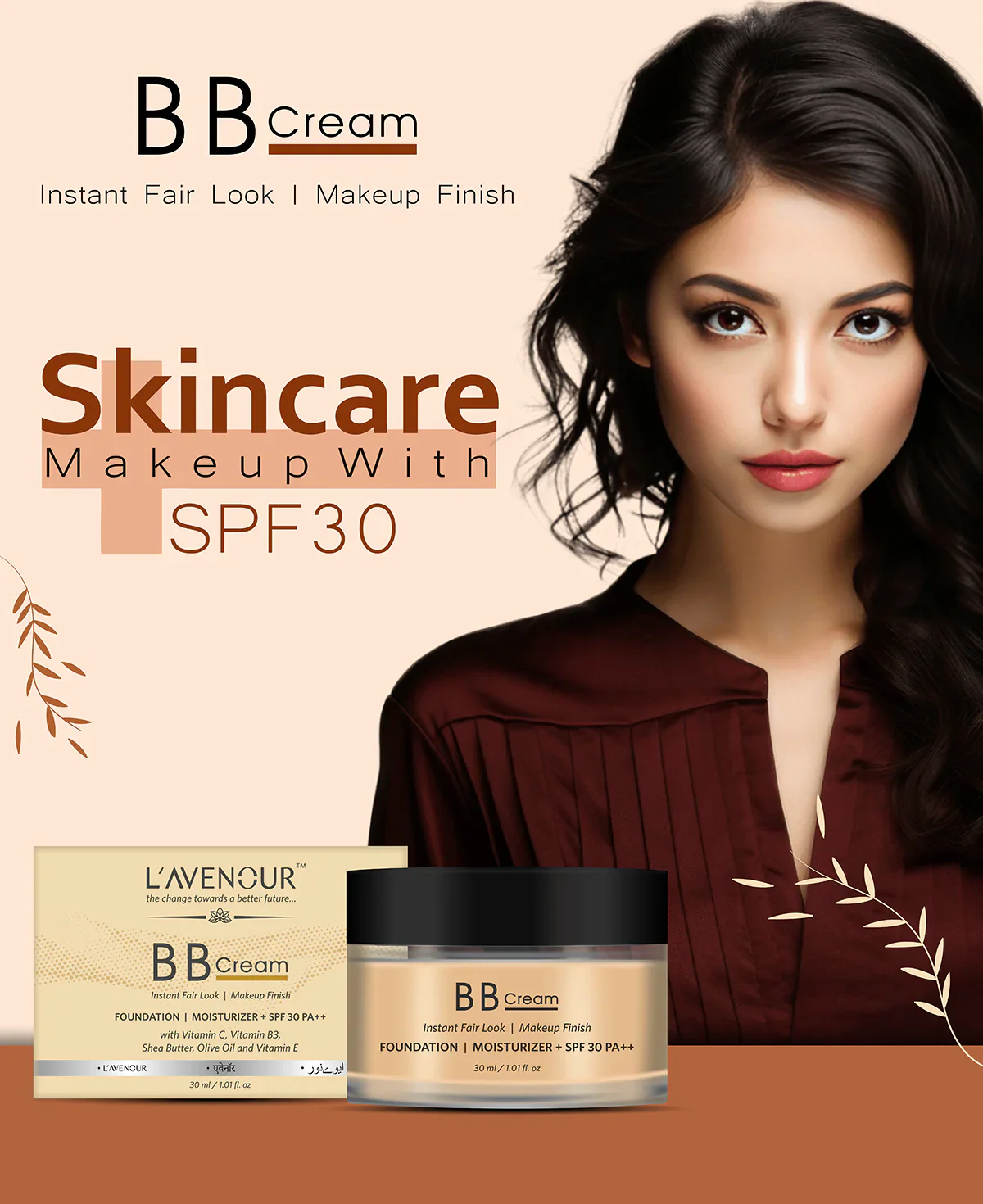 L'avenour BB Cream with SPF 30 PA++ - 30ml - Image 3