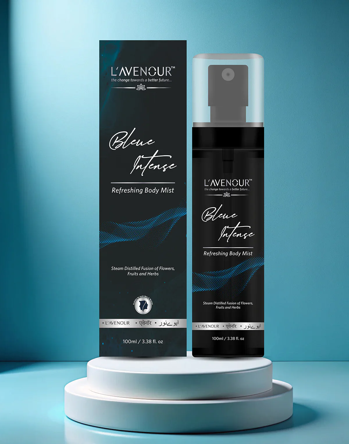 L'avenour Blue Intense Refreshing Body Mist - 100 ml