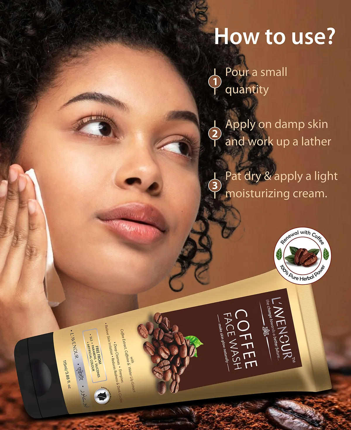 L'avenour Coffee Face Wash - 115 ml - Image 6