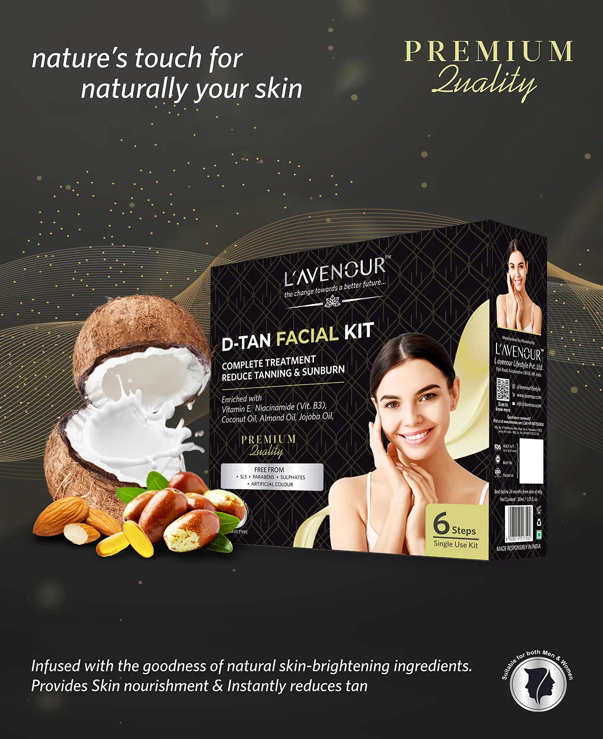 L'avenour D-Tan Facial Kit - 30ml - Image 2