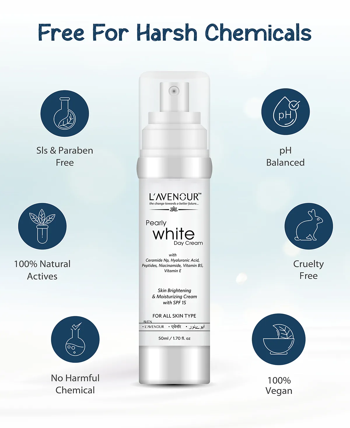 L'avenour Pearly White Day Cream with SPF 15 - 50 ml - Image 4