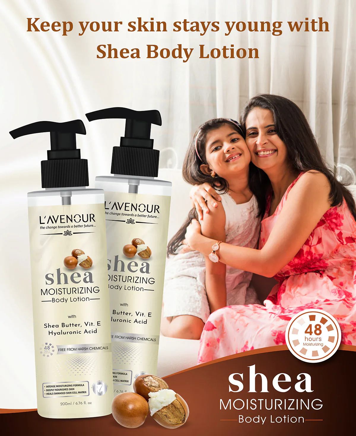 L'avenour Shea Butter Moisturizing Body Lotion - 200 ml - Image 6