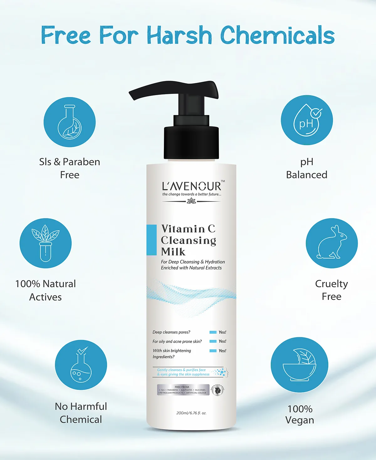 L'avenour Vitamin C Cleansing Milk - 200 ml - Image 5