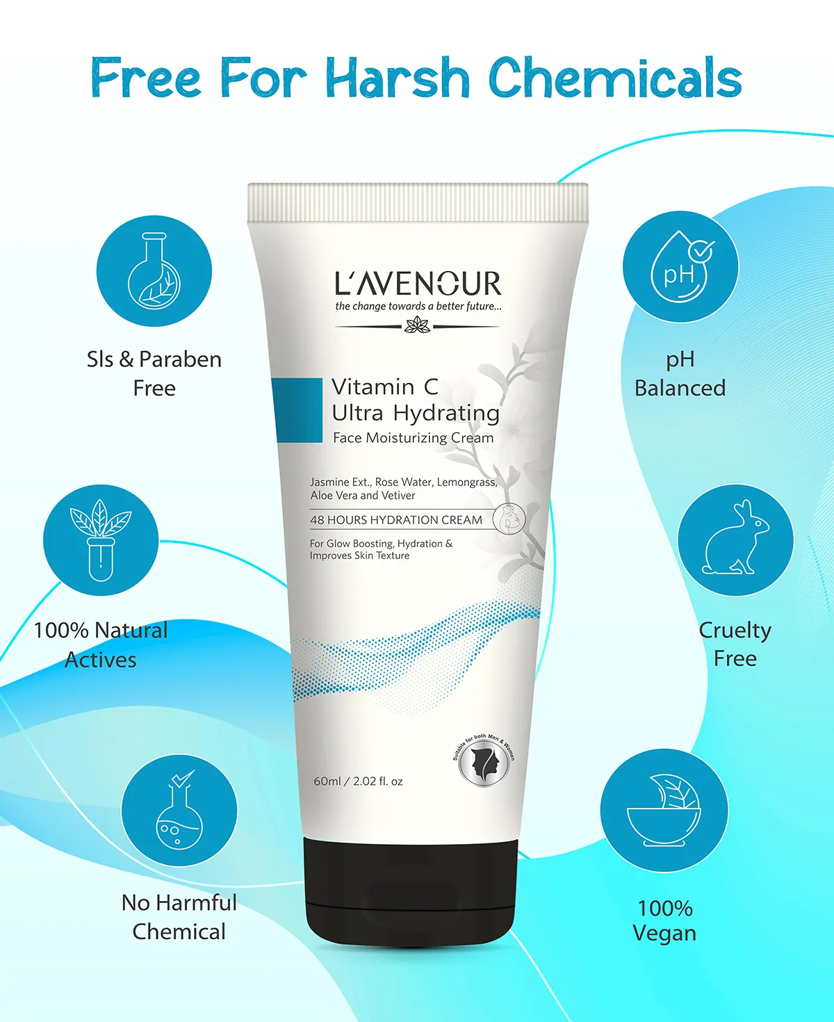 L'avenour Vitamin C Ultra Hydrating Face Moisturizing Cream - 60 ml - Image 5