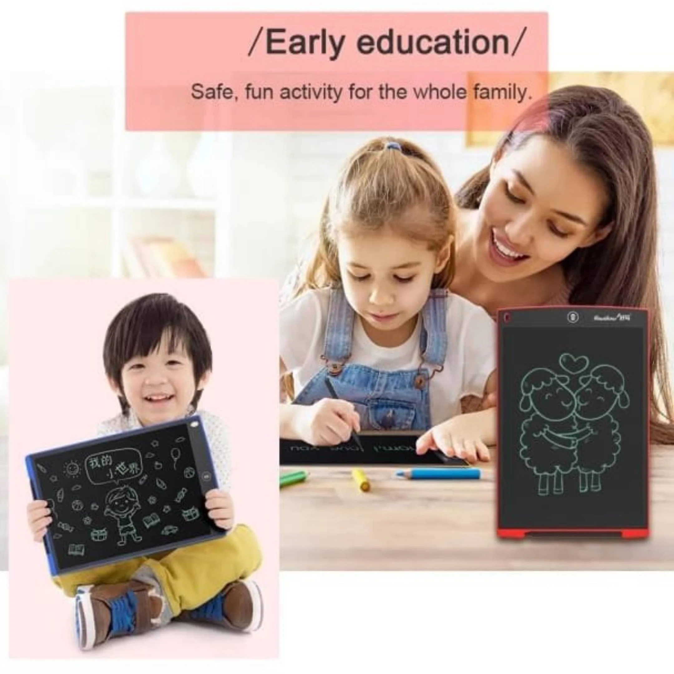 LCD Portable Writing Pad Tablet 8.5 Inch (Random Colour) - Image 3