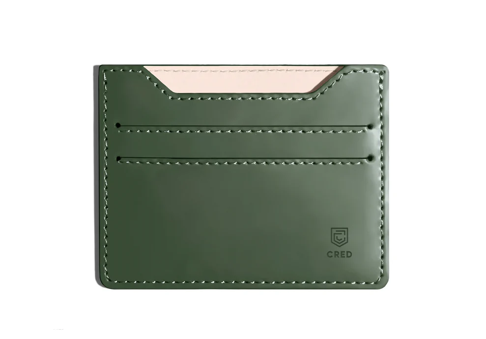 leather wallet: sap green