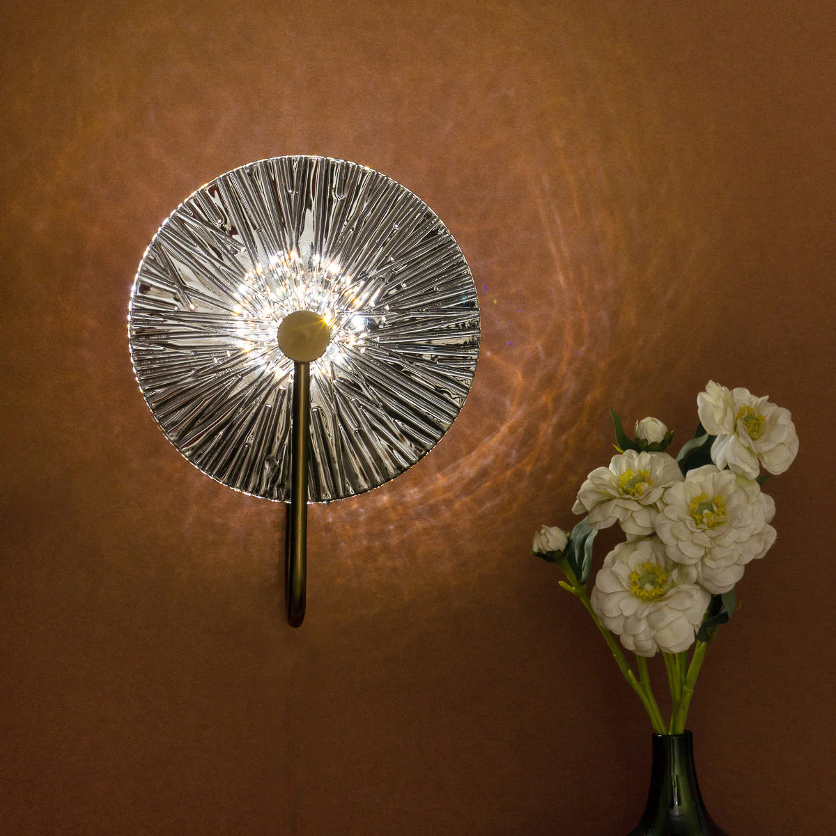 LED Glass Mattel Wall Light In 3 color shades effect in Back Wall - Image 3