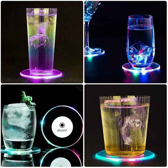LED Light Glowing Coasters For Bottle Holder,Cup Holder 1PC - Image 5