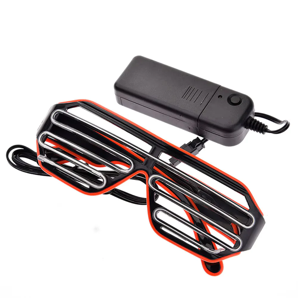 LED Party Goggles Night Events EL Wired Glow Party Wear Glasses 1 pc (random Color) - Image 5
