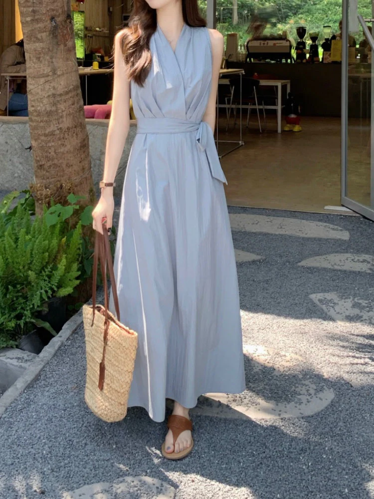 Leia Cotton Tie Dress