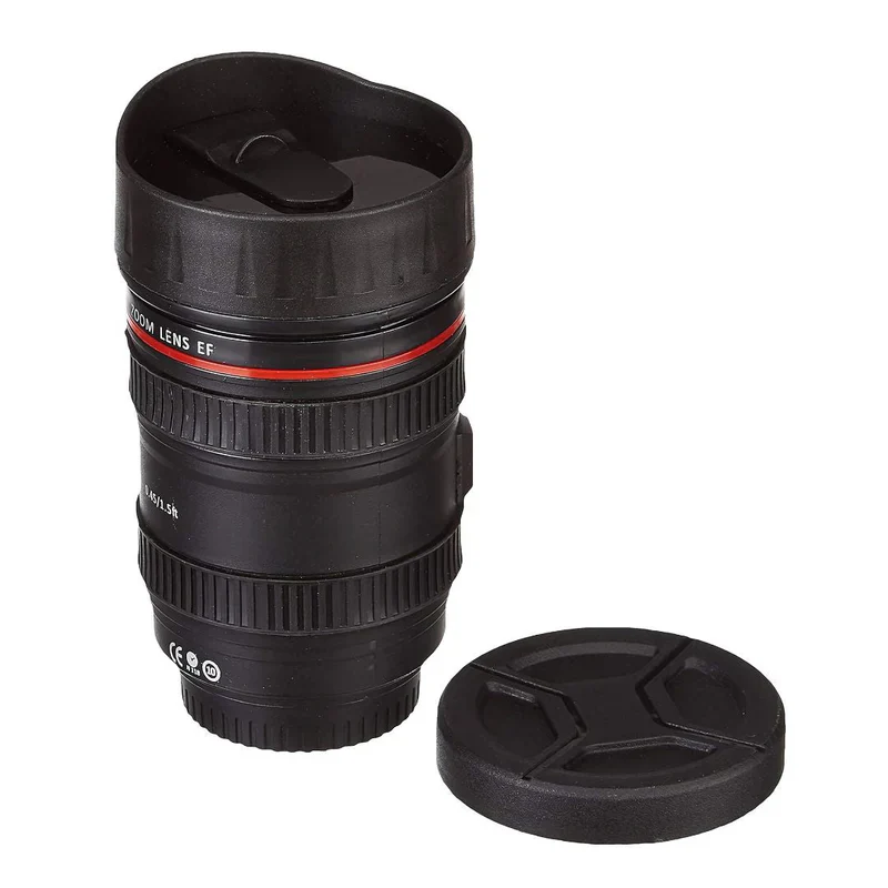 LensBrew: DSLR Camera Lens Coffee Mug with Lid & Stainless Steel Insulated Interior for Hot & Cold Drinks - Image 9