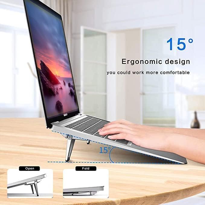 LiftUp: Foldable Slim Laptop Kickstand Legs, Convenient Ergonomic Laptop Stand with Anti-Slip Base for Office & Home Use - Image 3