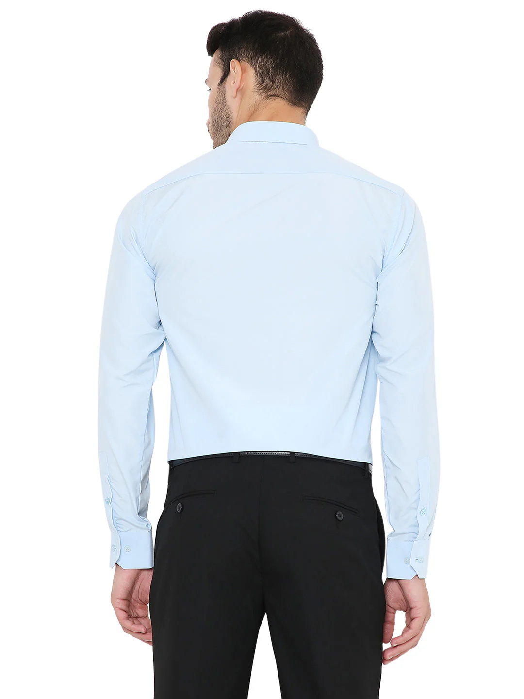 Light Blue Solid | Slim Fit | Formal Shirt - Image 2