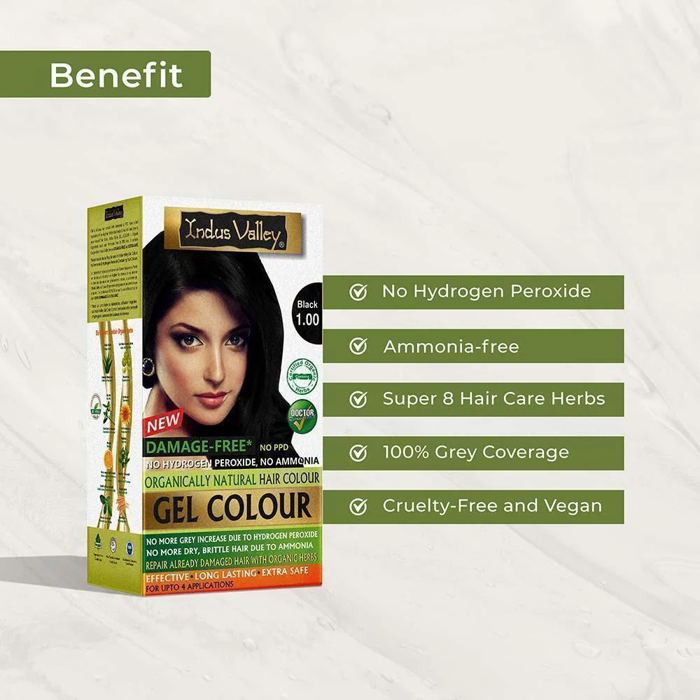 Light Brown Damage Free Gel Hair Color Single Application Trial Pack - Image 5