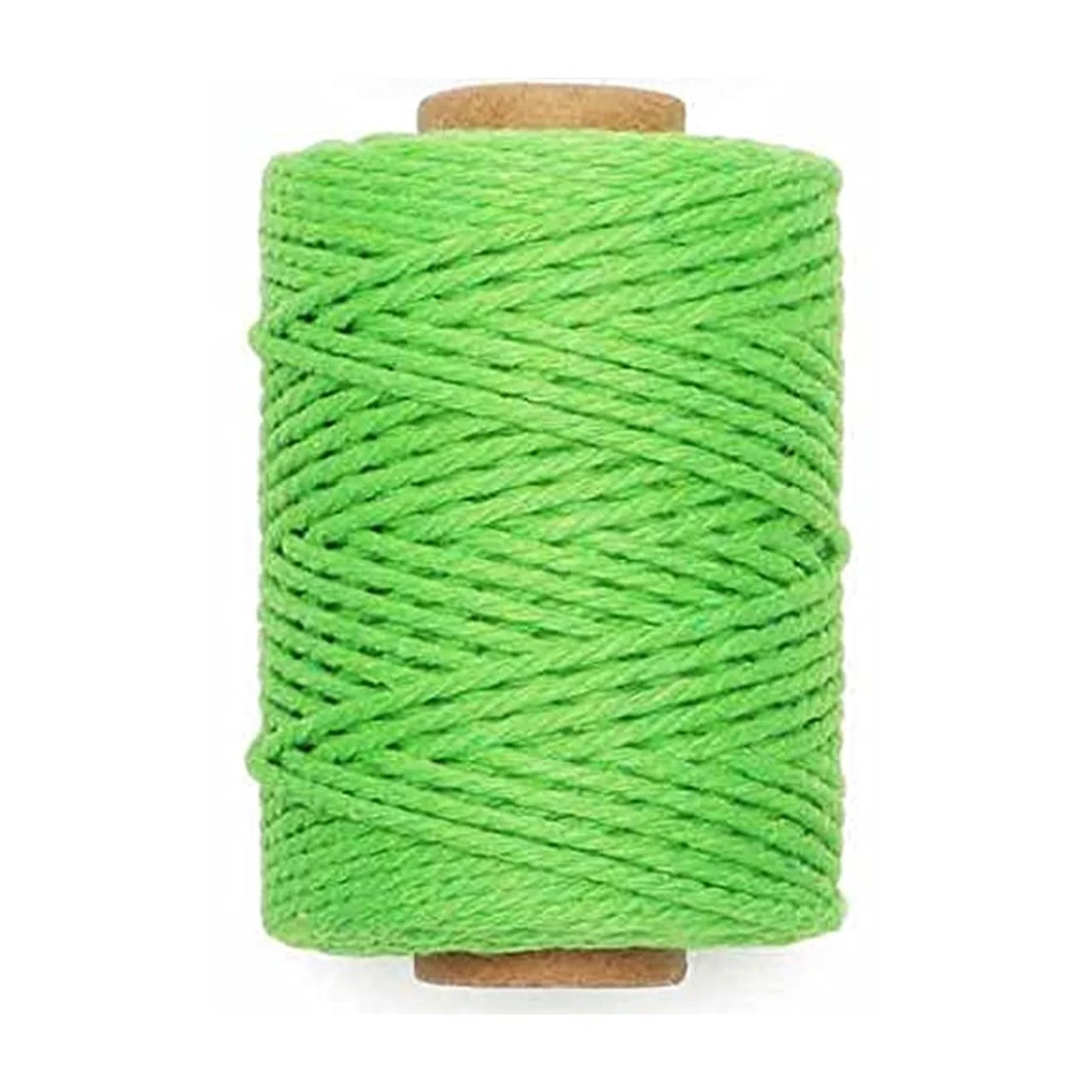 Light Green Jute Cord – 2 mm Natural Twine (130 Meters)