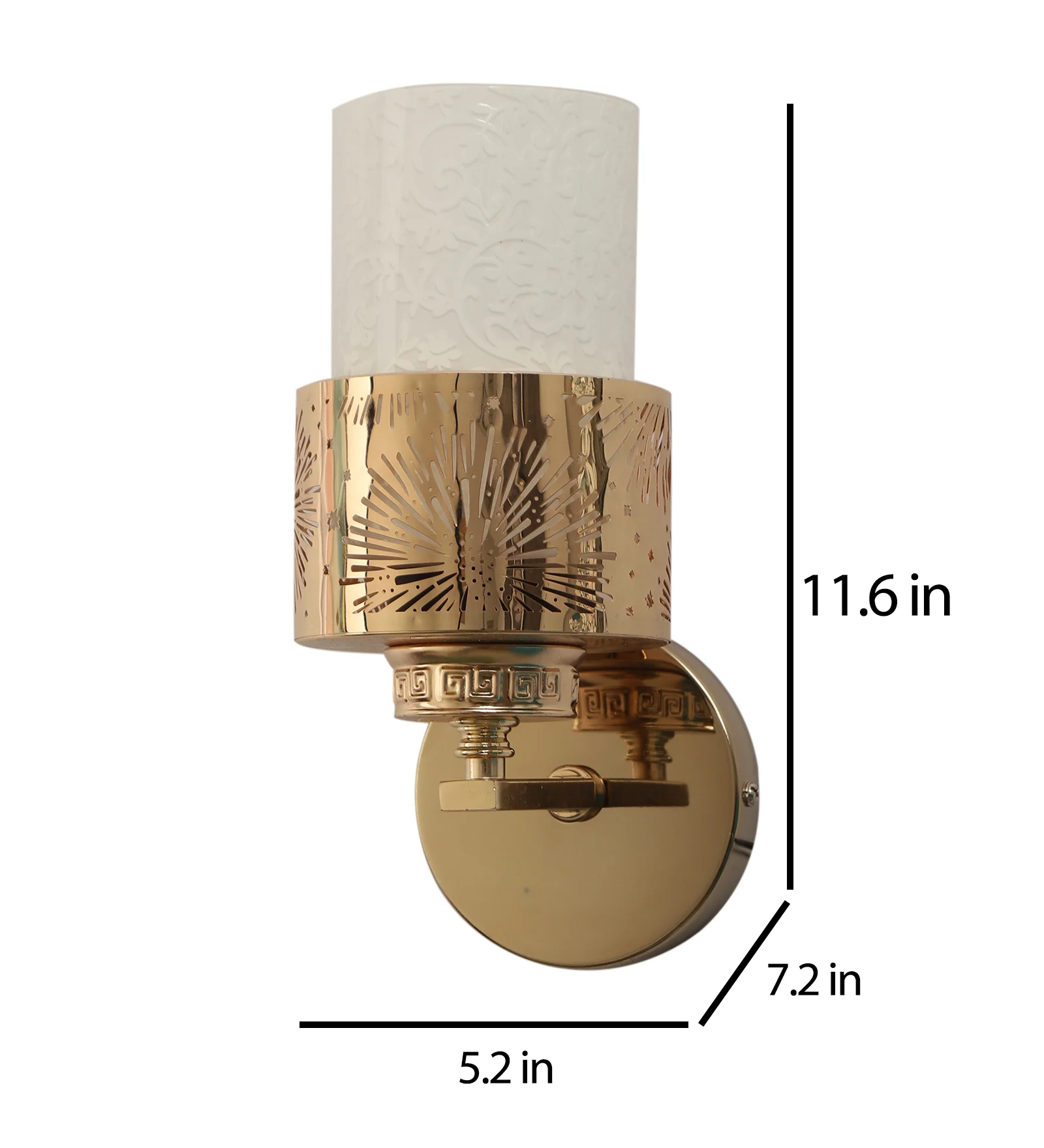 Lighting Golden Finish Wall Light - Image 5