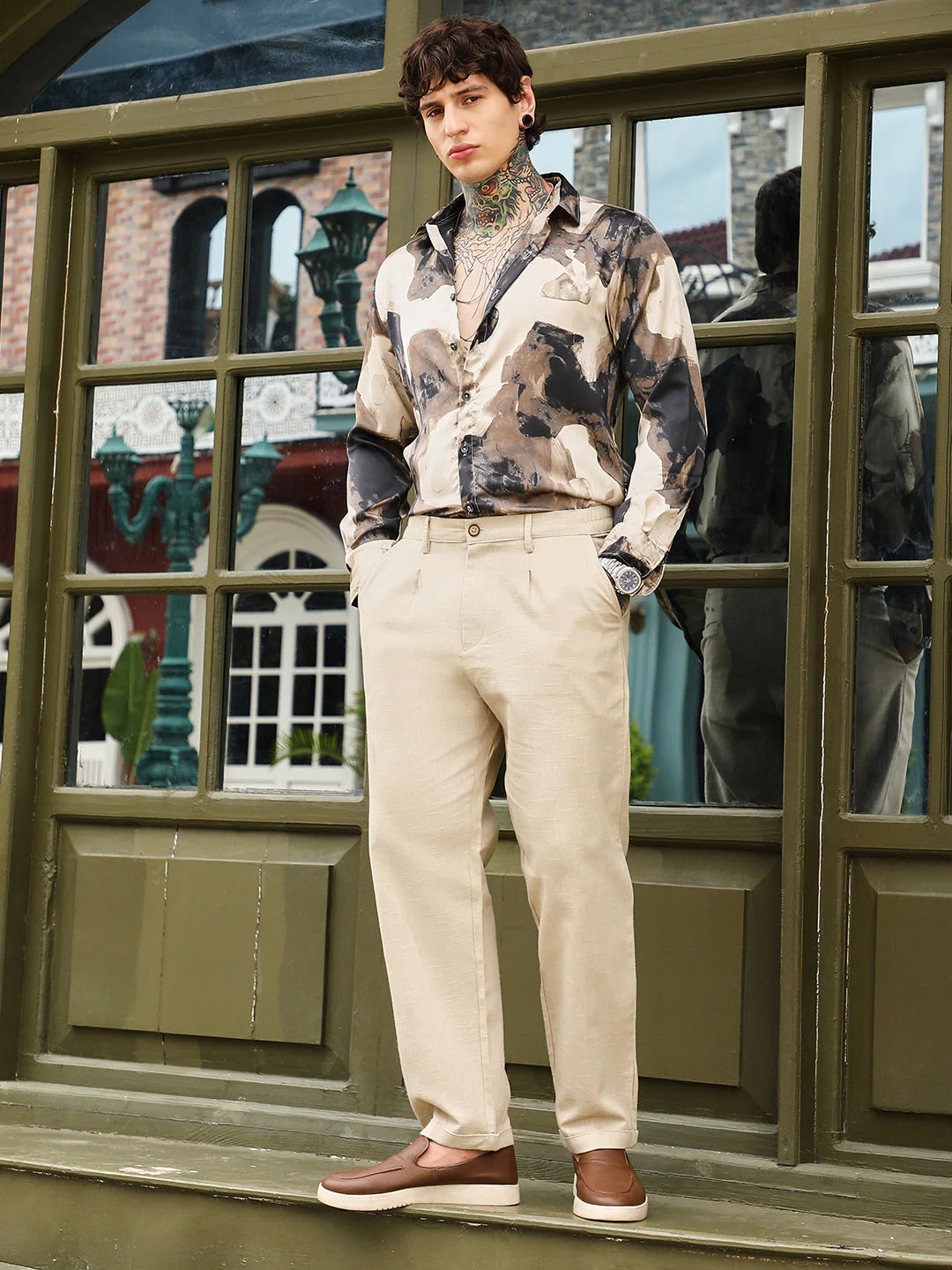 Lightweight - Pleated-Cuffed Tailored Trouers - Image 5