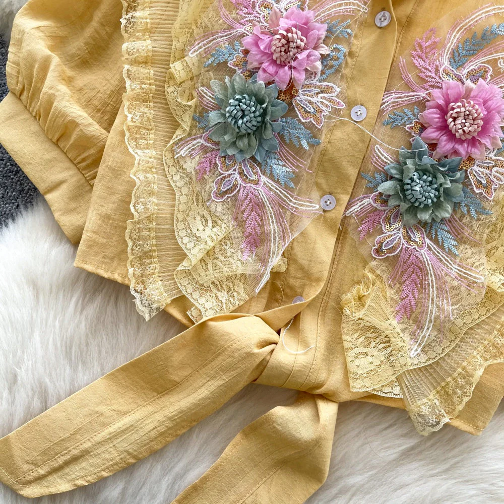 Lilian Embroidered Blouse - Image 10