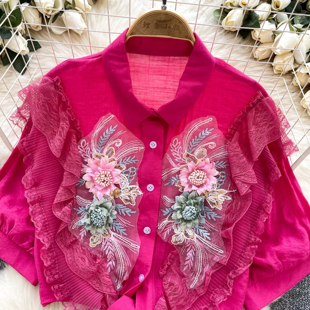 Lilian Embroidered Blouse - Image 15