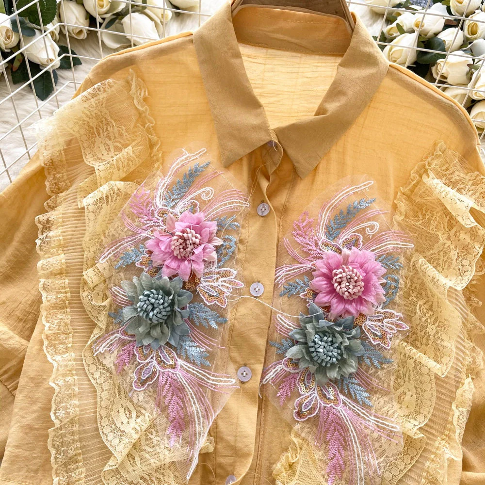 Lilian Embroidered Blouse - Image 9