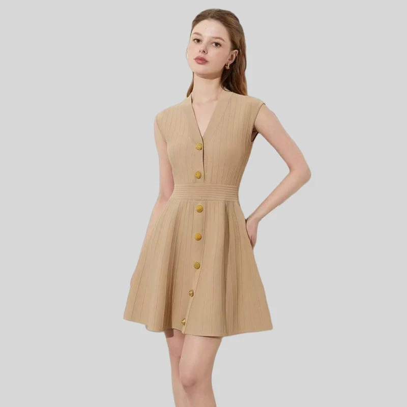 Lilliana Pleated Knit Dress