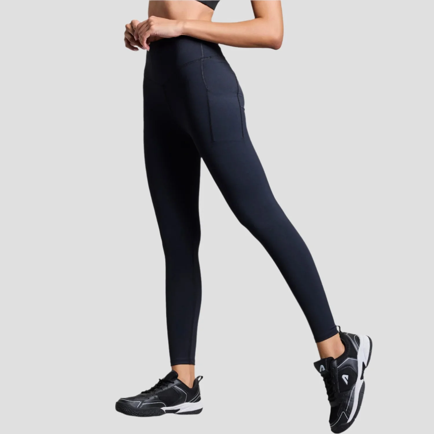 LIMITLESS NYLOFLEX HIGH RISE TIGHTS - Black
