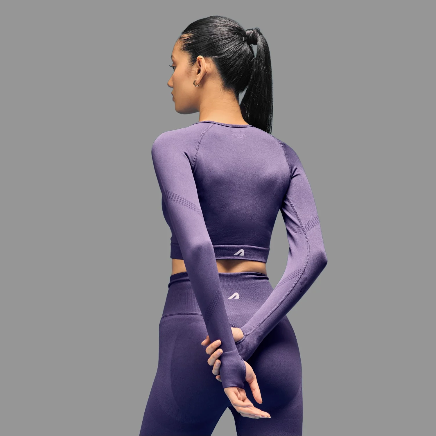 Limitless snatched Long sleeve drop top- Purple - Image 2