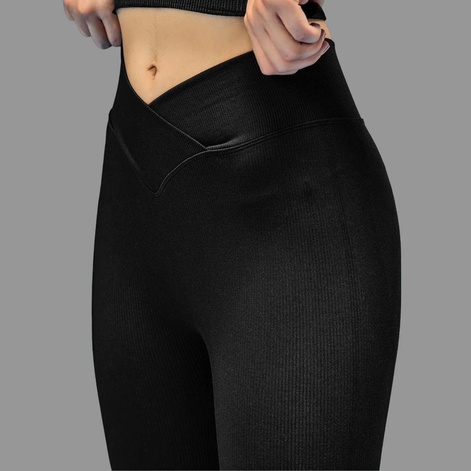 Limitless snatched Ruched back Flare Pants- Black - Image 2