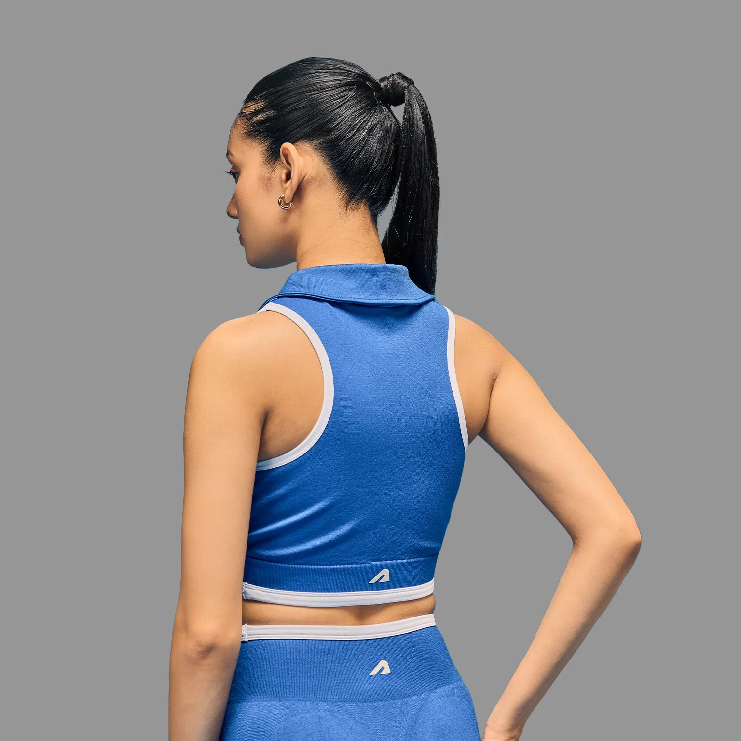 Limitless snatched sleeveless crop top - ROYAL BLUE - Image 2