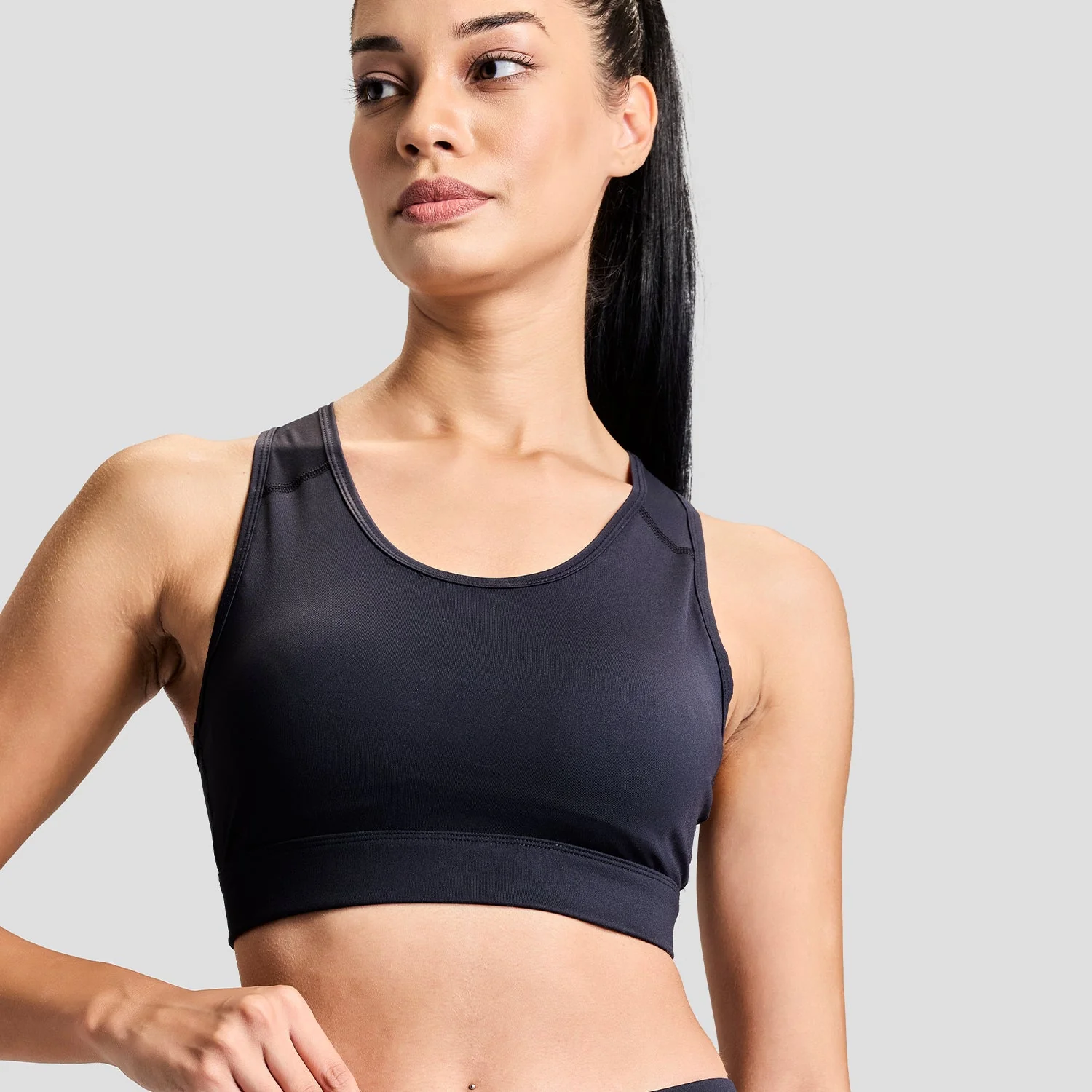 Limitless Womens Sports Bra - Black - Image 6