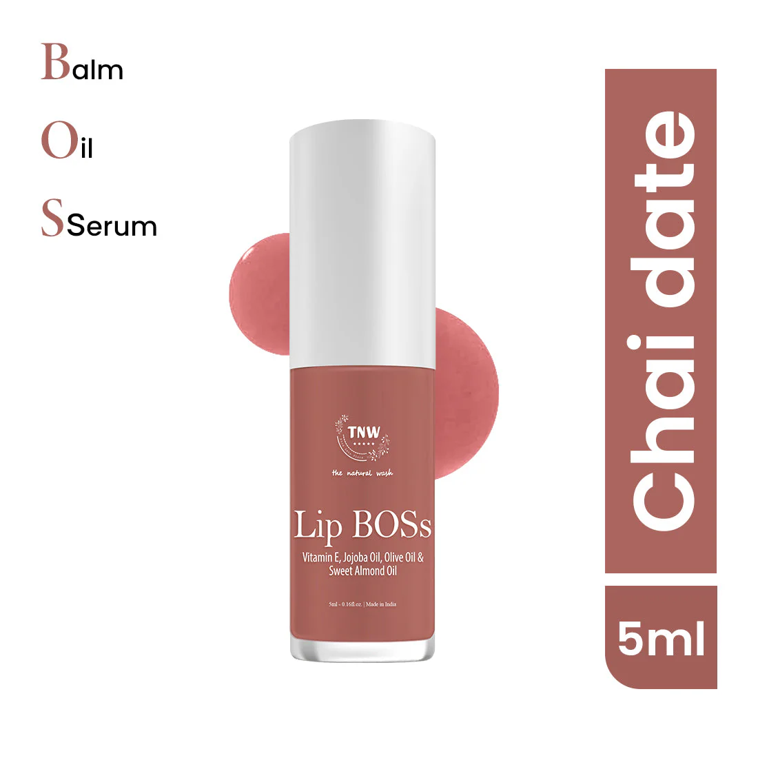 Lip Boss Lip Gloss - Chai date(02) | Ultra-lightweight | Stunning Color | Long-Lasting Shine (SC)