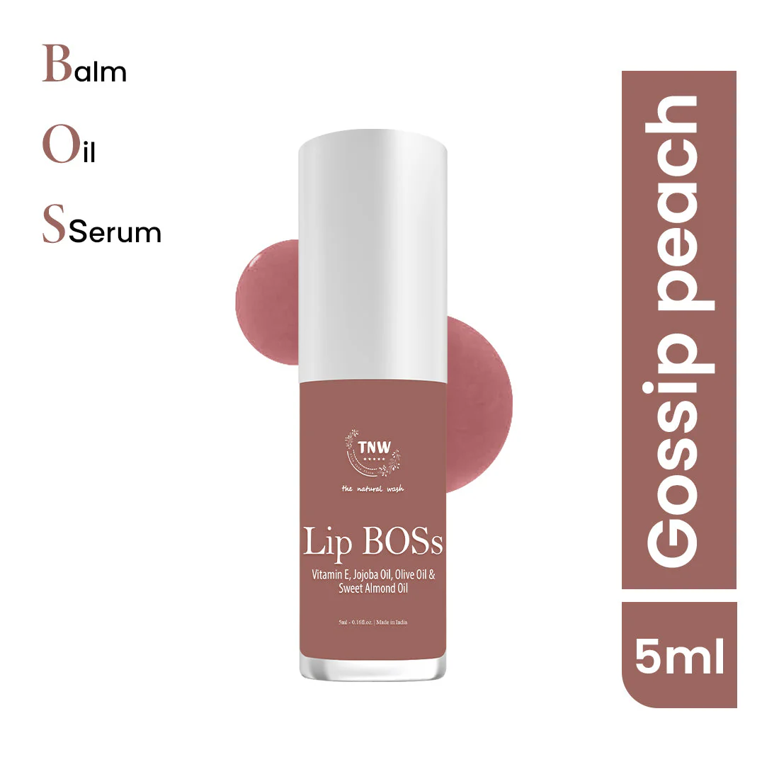 Lip Boss Lip Gloss Gossip peach(03) | Ultra-lightweight | Stunning Colour | Long-Lasting Shine - Image 8
