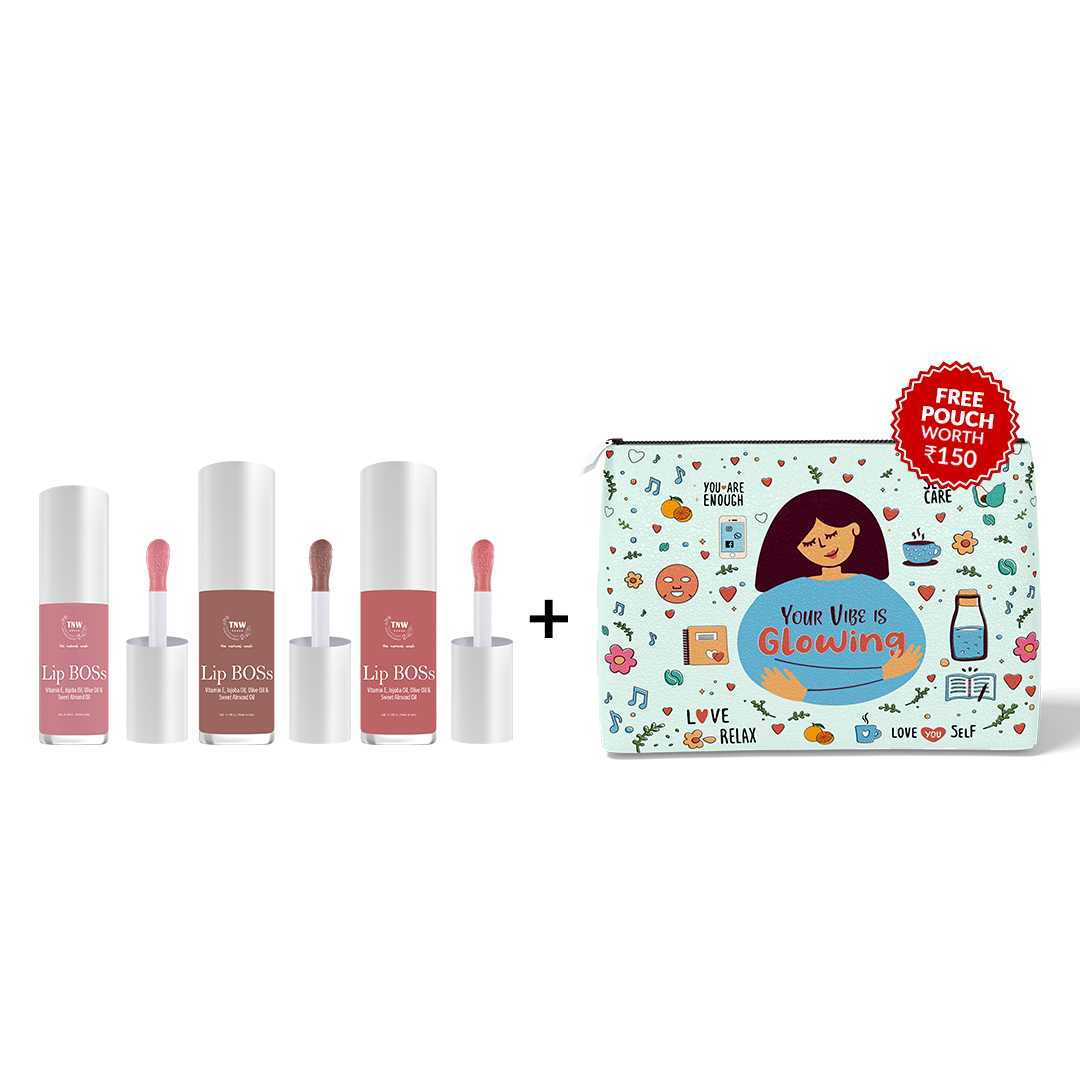 Lip Boss Trio Lip Oil Shades(Pinky promise(01), Chai date(02), Gossip peach(03) ) - Image 7